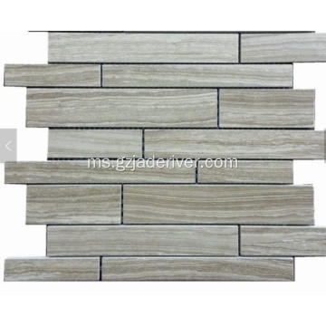 Dapur Reka Hias Mosaic Strip Secara Rawak